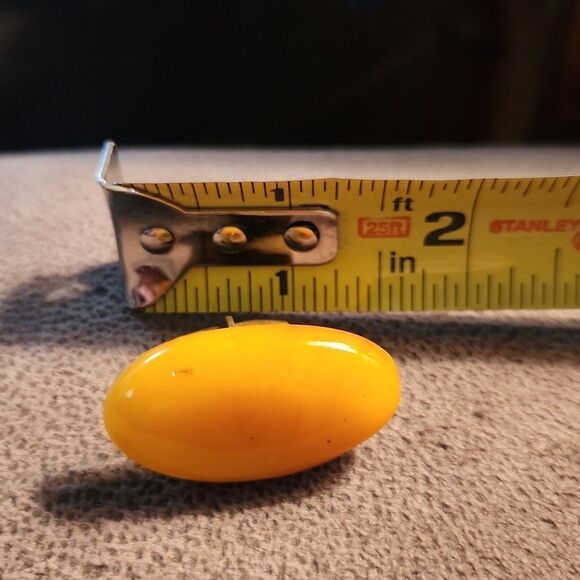 Butterscotch Amber gemstone cuff links from Lithuania Vintage - Picture 5 of 5